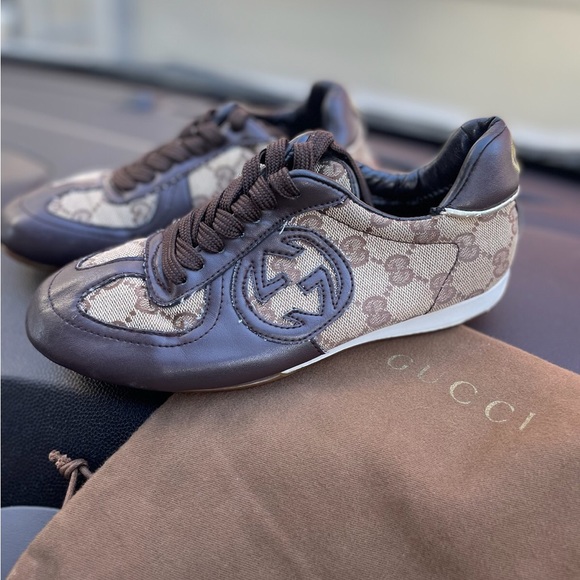 Gucci Shoes Womens Gucci Shoes 8233 Ebony Royal Sneakers Poshmark